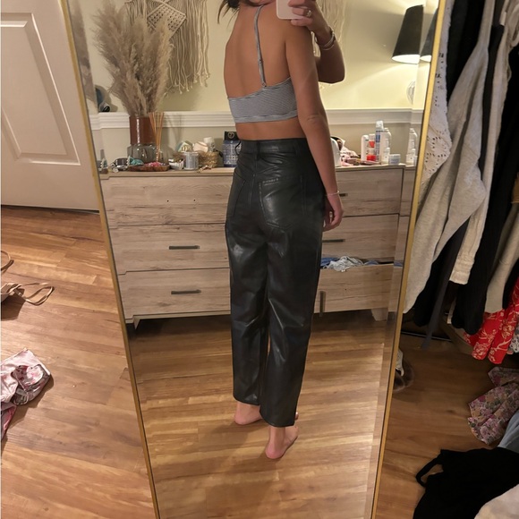 Abercrombie leather pants - Picture 2 of 3